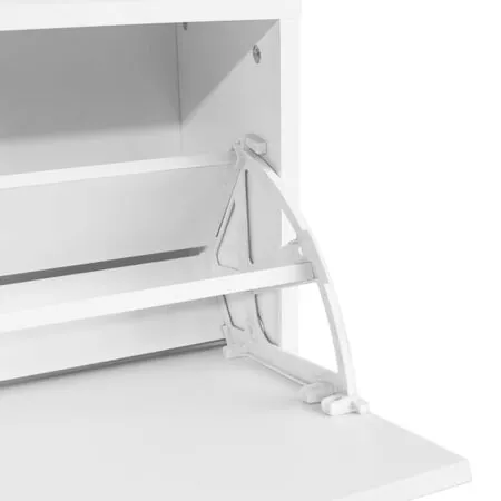  Banchetă de stocare pentru pantofi, 80x24x45 cm, alb