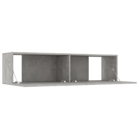  Comodă TV, gri beton, 120 x 30 x 30 cm, lemn prelucrat