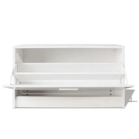  Banchetă de stocare pentru pantofi, 80x24x45 cm, alb