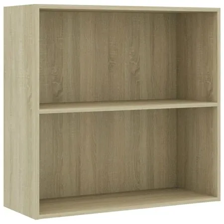  Bibliotecă, stejar sonoma, 80x30x76,5 cm, lemn prelucrat