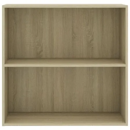  Bibliotecă, stejar sonoma, 80x30x76,5 cm, lemn prelucrat