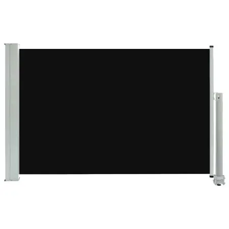  Copertină laterală retractabilă de terasă, negru, 60 x 300 cm