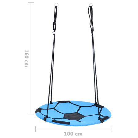  Leagăn cuib, model fotbal, 100 cm