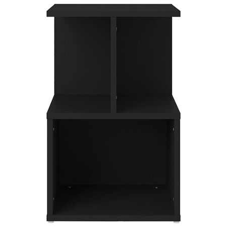  Noptiere, 2 buc., negru, 35x35x55 cm, PAL