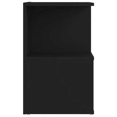  Noptiere, 2 buc., negru, 35x35x55 cm, PAL