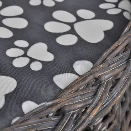  Ansamblu pentru pisici/pat/stâlp de zgâriat, cu pernă, răchită