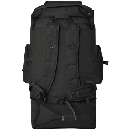  Rucsac în stil militar XXL 100 L, Negru