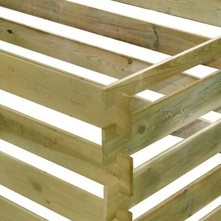  Compostor cu stinghii, 180x90x90 cm, lemn de pin tratat