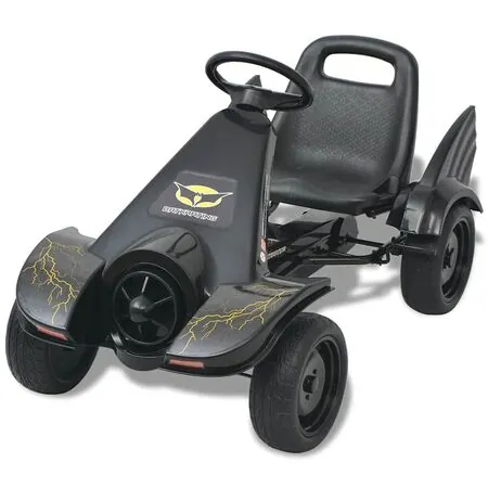  Mașinuță kart cu șezut reglabil neagră
