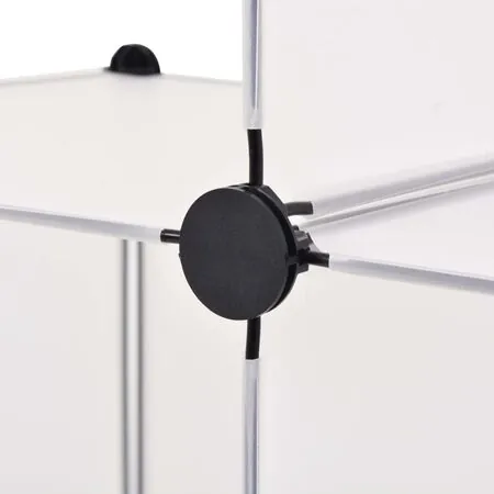  Dulap de depozitare tip cub, 6 compartimente, alb