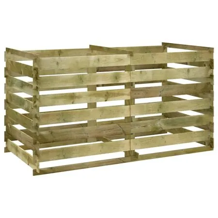  Compostor cu stinghii, 180x90x90 cm, lemn de pin tratat