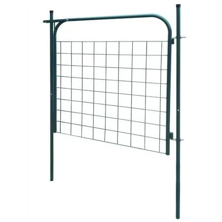  Poartă pentru gard de gradină 100 x 100 cm verde