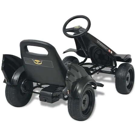  Mașinuță kart cu șezut reglabil neagră