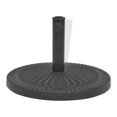  Suport umbrelă de soare, rășină, rotund, negru, 14 kg
