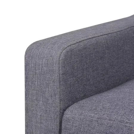  Canapea cu 3 locuri, material textil, gri