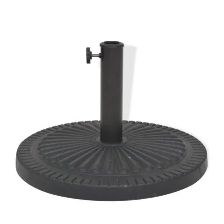  Suport umbrelă de soare, rășină, rotund, negru, 14 kg