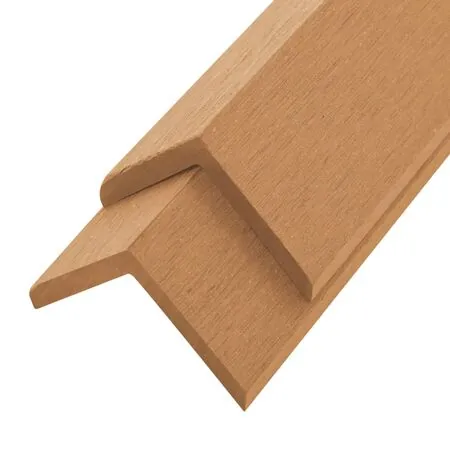  Margini cornier pentru terasă WPC, 5 buc, 170 cm, culoare tec
