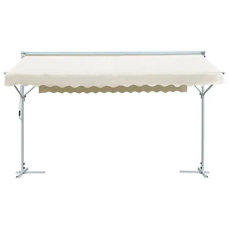  Copertină cu structură independentă, crem, 4 x 3 m