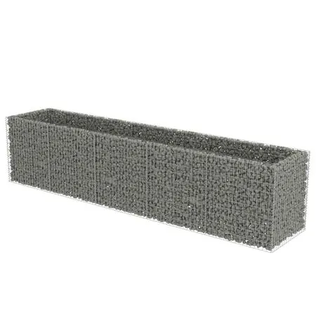  Strat înălțat gabion, 450 x 90 x 100 cm, oțel galvanizat