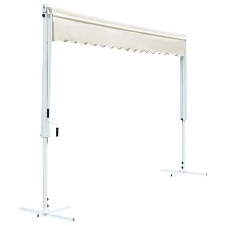  Copertină cu structură independentă, crem, 4 x 3 m