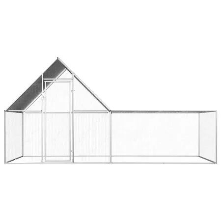  Coteț pentru păsări, 4 x 2 x 2 m, oțel galvanizat