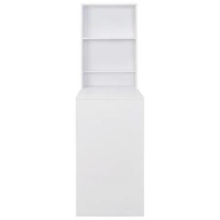  Masă de bar cu dulap, alb, 115 x 59 x 200 cm