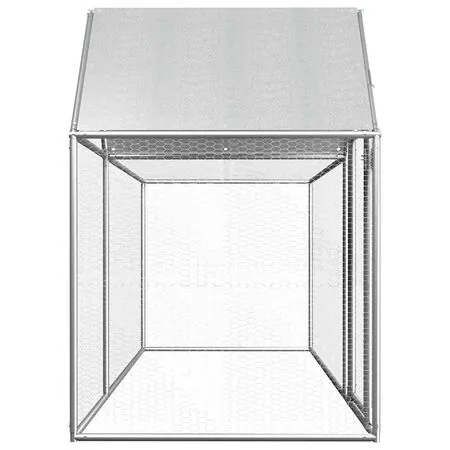  Coteț pentru păsări, 3 x 1 x 1,5 m, oțel galvanizat