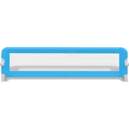  Balustradă de protecție pat copii, 2 buc., albastru, 150x42 cm