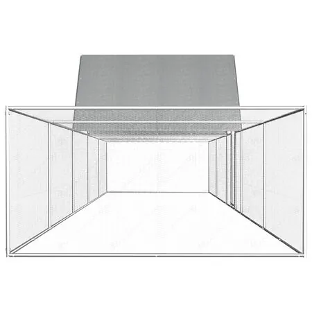  Coteț pentru păsări, 10 x 2 x 2 m, oțel galvanizat