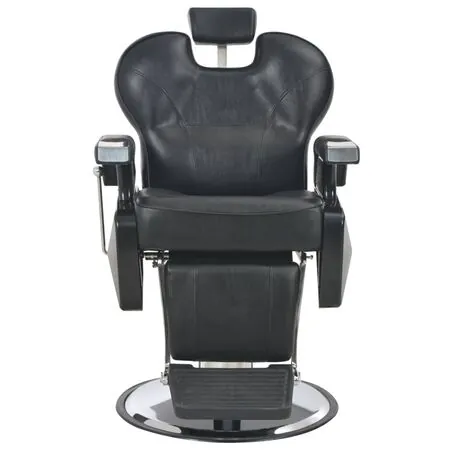  Scaun frizer, negru, 72 x 68 x 98 cm, piele ecologică