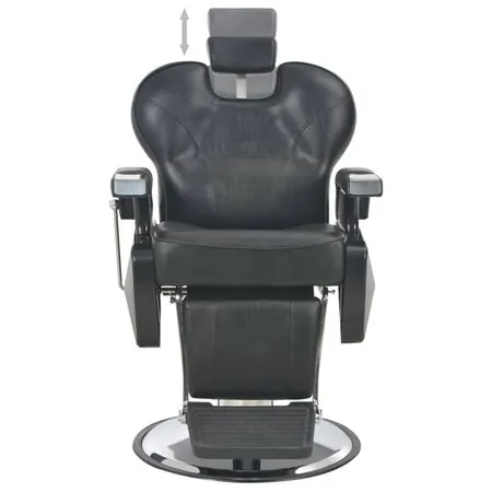  Scaun frizer, negru, 72 x 68 x 98 cm, piele ecologică