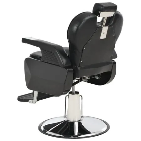  Scaun frizer, negru, 72 x 68 x 98 cm, piele ecologică