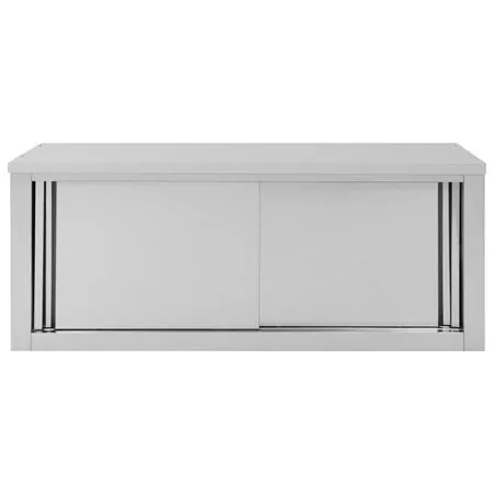  Dulap bucătărie cu uși glisante, 120x40x50 cm, oțel inoxidabil