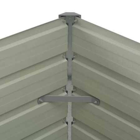  Strat înălțat de grădină antracit 100x100x77 cm oțel galvanizat