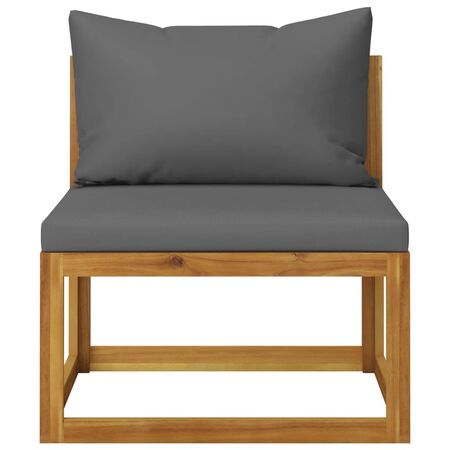  Set mobilier grădină cu perne, 6 piese, lemn masiv acacia     