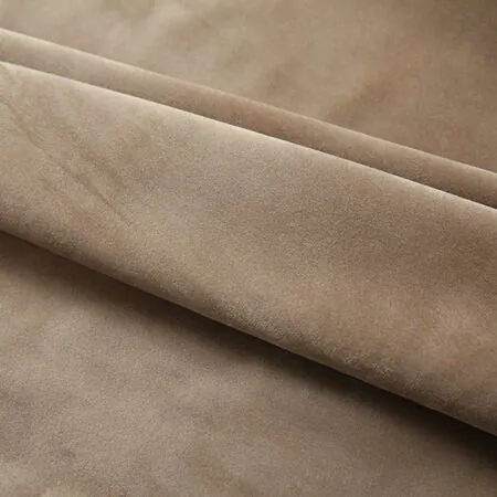  Draperii opace, 2 buc., bej, 140x225 cm, catifea, cu cârlige