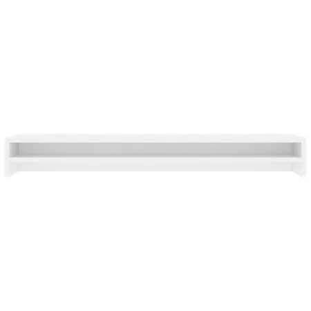 Suport monitor, alb, 100x24x13 cm, lemn prelucrat