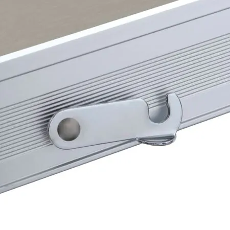  Masă de camping pliabilă cu 4 scaune, oțel și aluminiu
