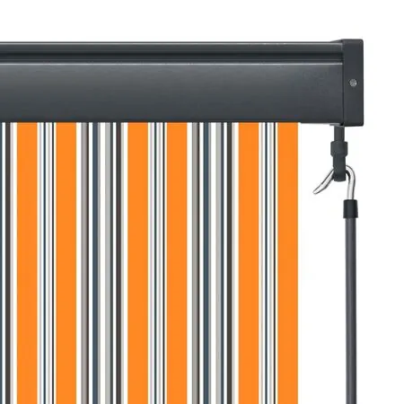  Jaluzea tip rulou de exterior, galben și albastru, 80 x 250 cm