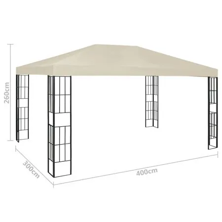  Pavilion, crem, 3 x 4 m