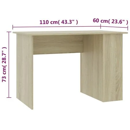  Birou, stejar Sonoma, 110 x 60 x 73 cm, PAL  