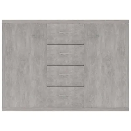 Dulap, gri beton, 88x30x65 cm, lemn prelucrat