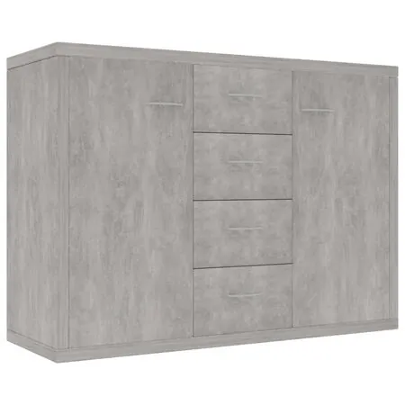  Dulap, gri beton, 88x30x65 cm, lemn prelucrat