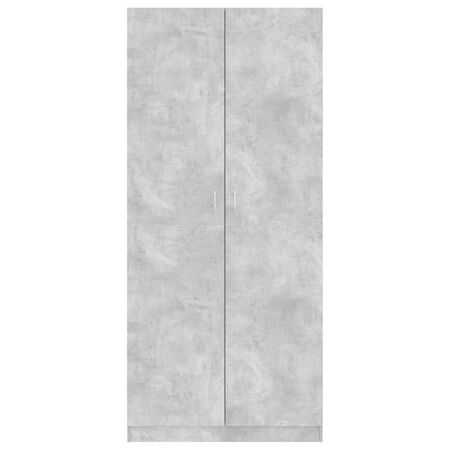  Șifonier, gri beton, 90x52x200 cm, lemn prelucrat