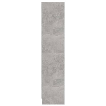  Bibliotecă cu 3 rafturi, gri beton, 60x24x109 cm, lemn compozit
