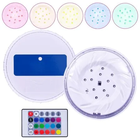  Lampă LED plutitoare de piscină, cu telecomandă, multicolor