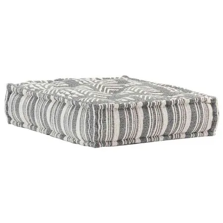  Fotoliu puf modular, gri cu dungi, material textil