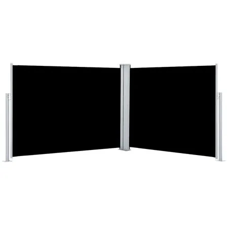  Copertină laterală retractabilă, negru, 140 x 1000 cm