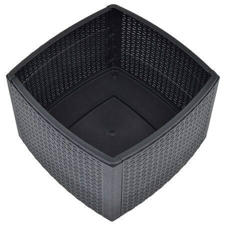  Măsuță laterală, antracit, 54 x 54 x 36,5 cm, plastic