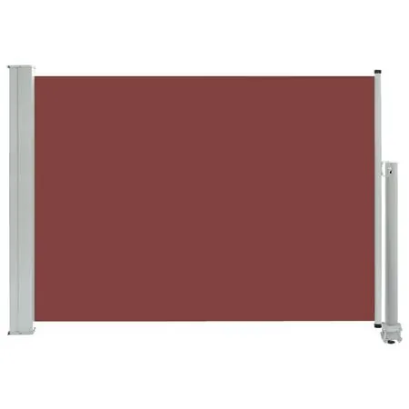 Copertină laterală retractabilă de terasă, maro, 80 x 300 cm